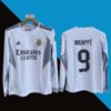 Real madrid 2025-26 home full sleeve mbappe number 9 printed