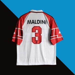Maldini Ac Milan 1997-98 Away Five Sleeve Jersey