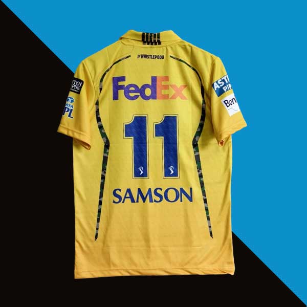 Chennai super kings 2026 ipl jersey samson back print 11