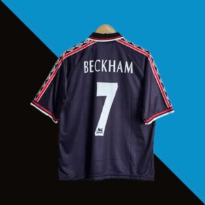 David Beckham United 1998-99 Away Five Sleeve Jersey