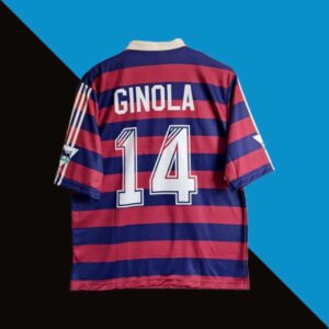 Newcastle United 1995-97 Ginola Away Five Sleeve Jersey