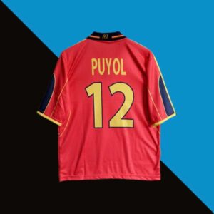 Spain 1999-2002 Home Jersey Puyol 12 | Retro Jersey