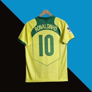 Brazil 2004 Ronaldinho Home Jersey | Retro Collection