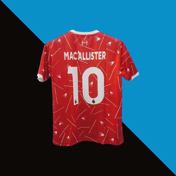 Liverpool 2026-27 home jersey mac allister product cyberried back print 10